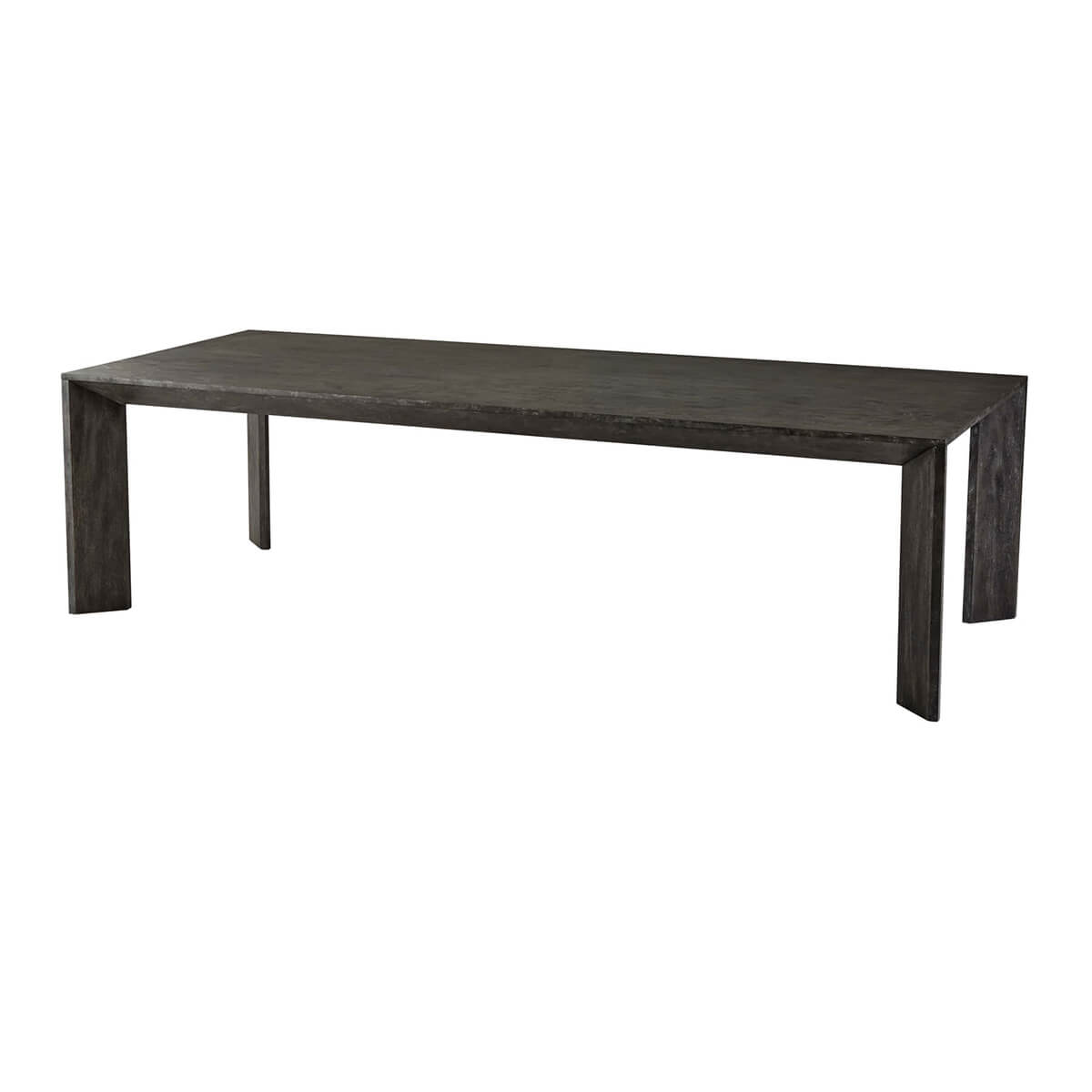 Large Modern Ember Oak Dining Table - English Georgian America