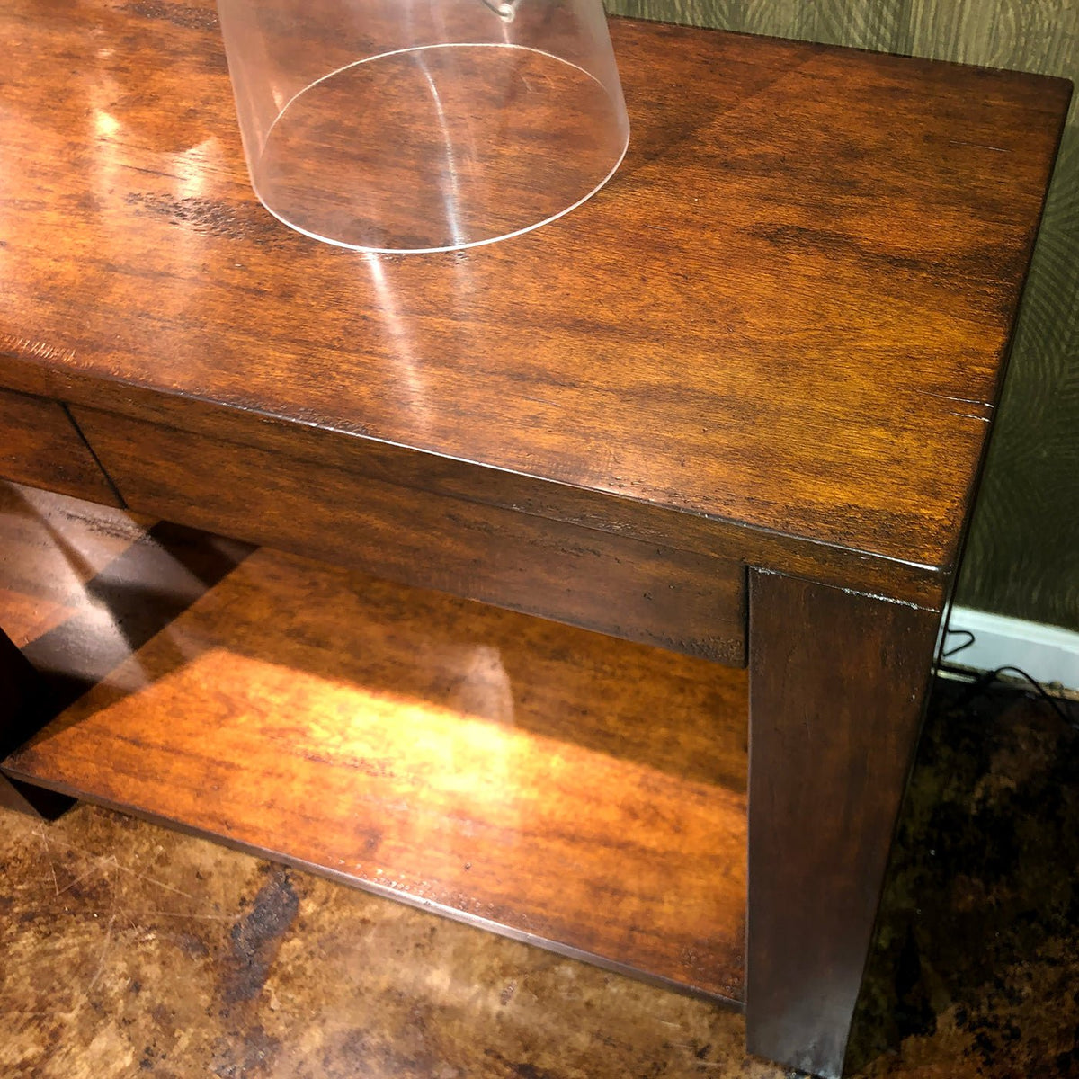 Large Modern Wood Console Table - English Georgian America