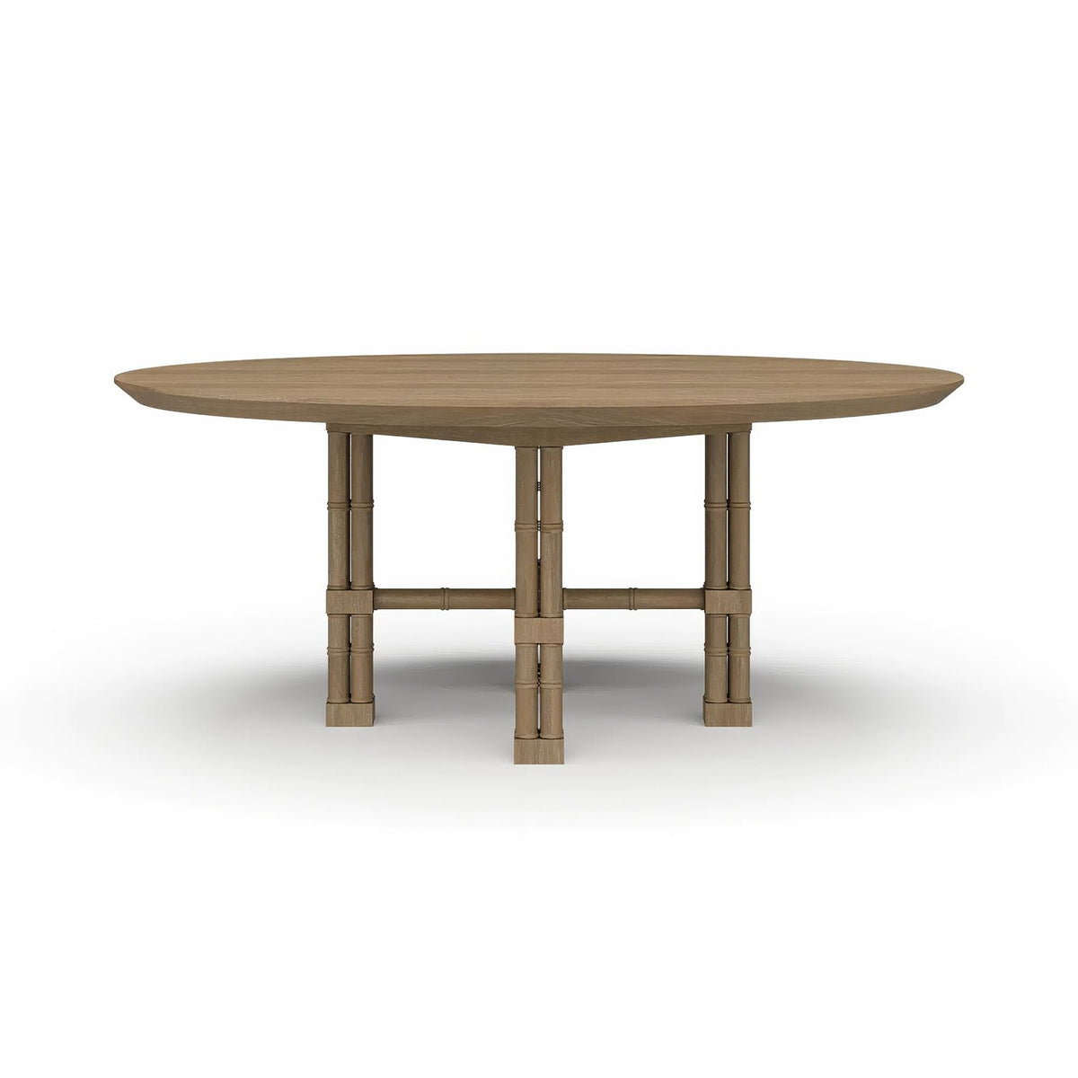 Large Palm Beach Regency Round Dining Table - English Georgian America