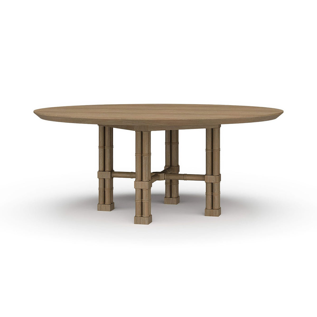 Large Palm Beach Regency Round Dining Table - English Georgian America