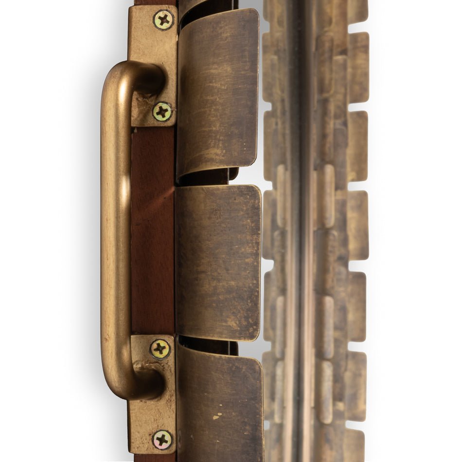 Large Round French Art Deco Mirror - English Georgian America