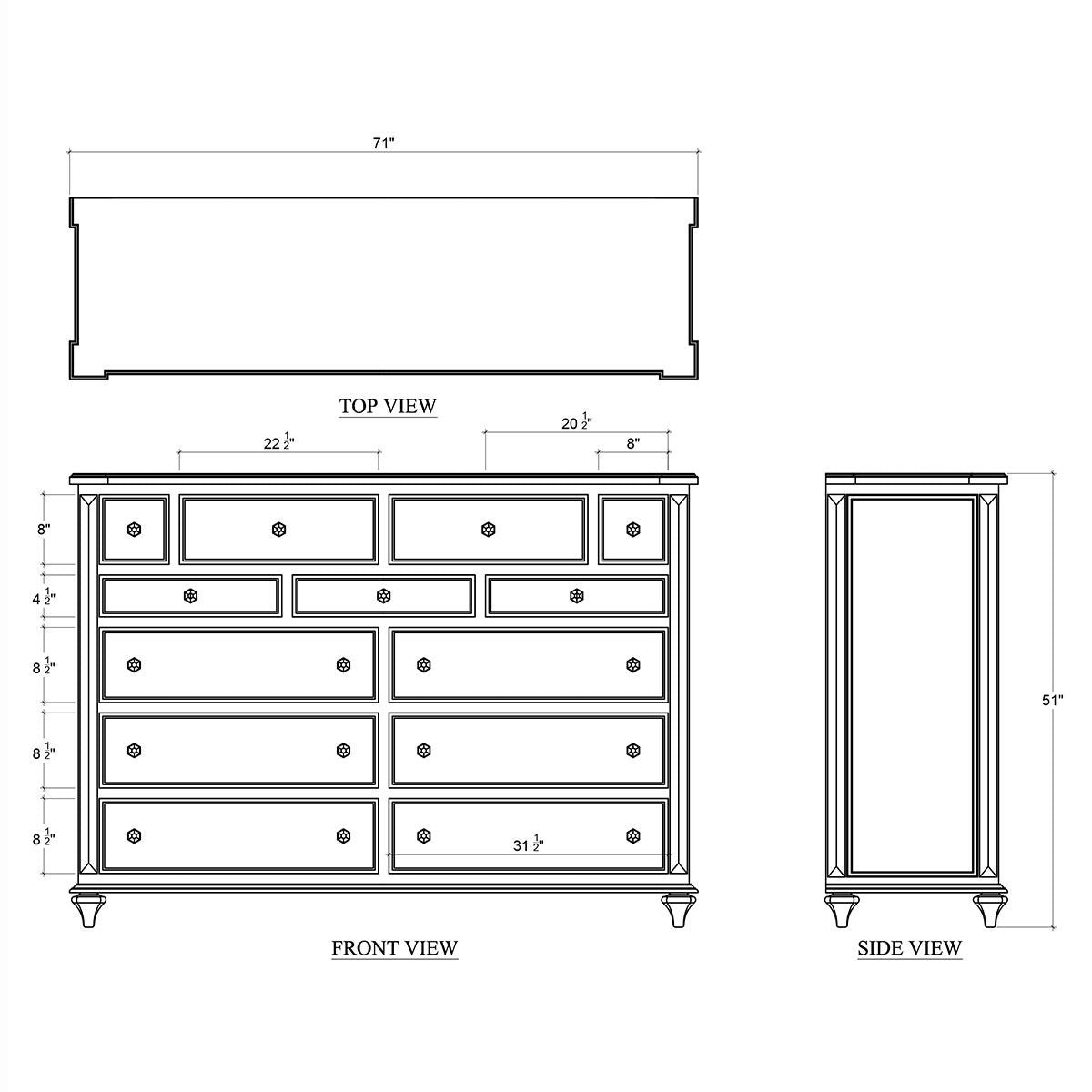 Large Rustic European Dresser - English Georgian America
