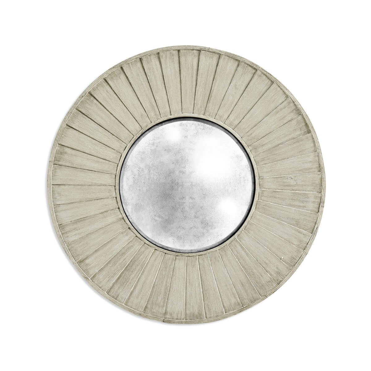 Large Rustic Round Mirror - English Georgian America