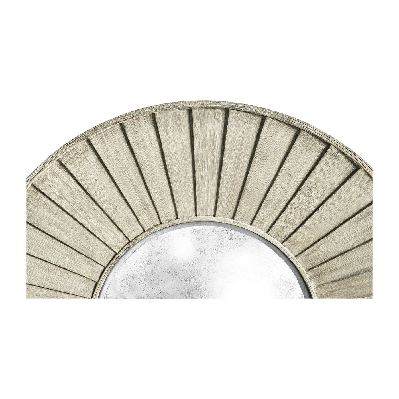 Large Rustic Round Mirror - English Georgian America