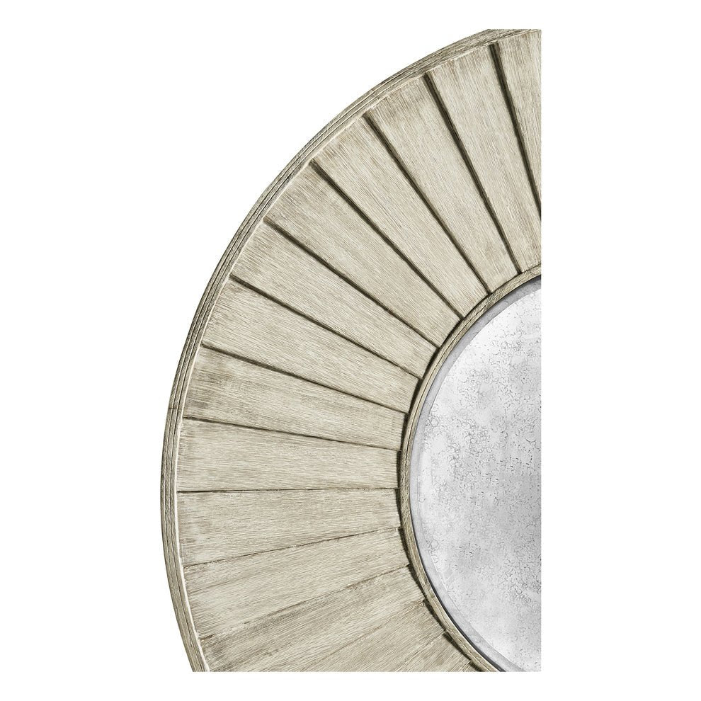 Large Rustic Round Mirror - English Georgian America