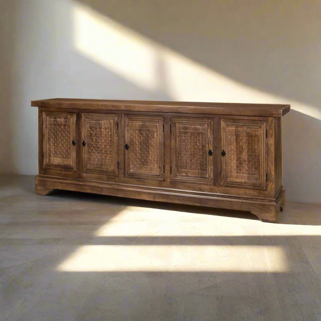 Large Rustic Sideboard Buffet - English Georgian America