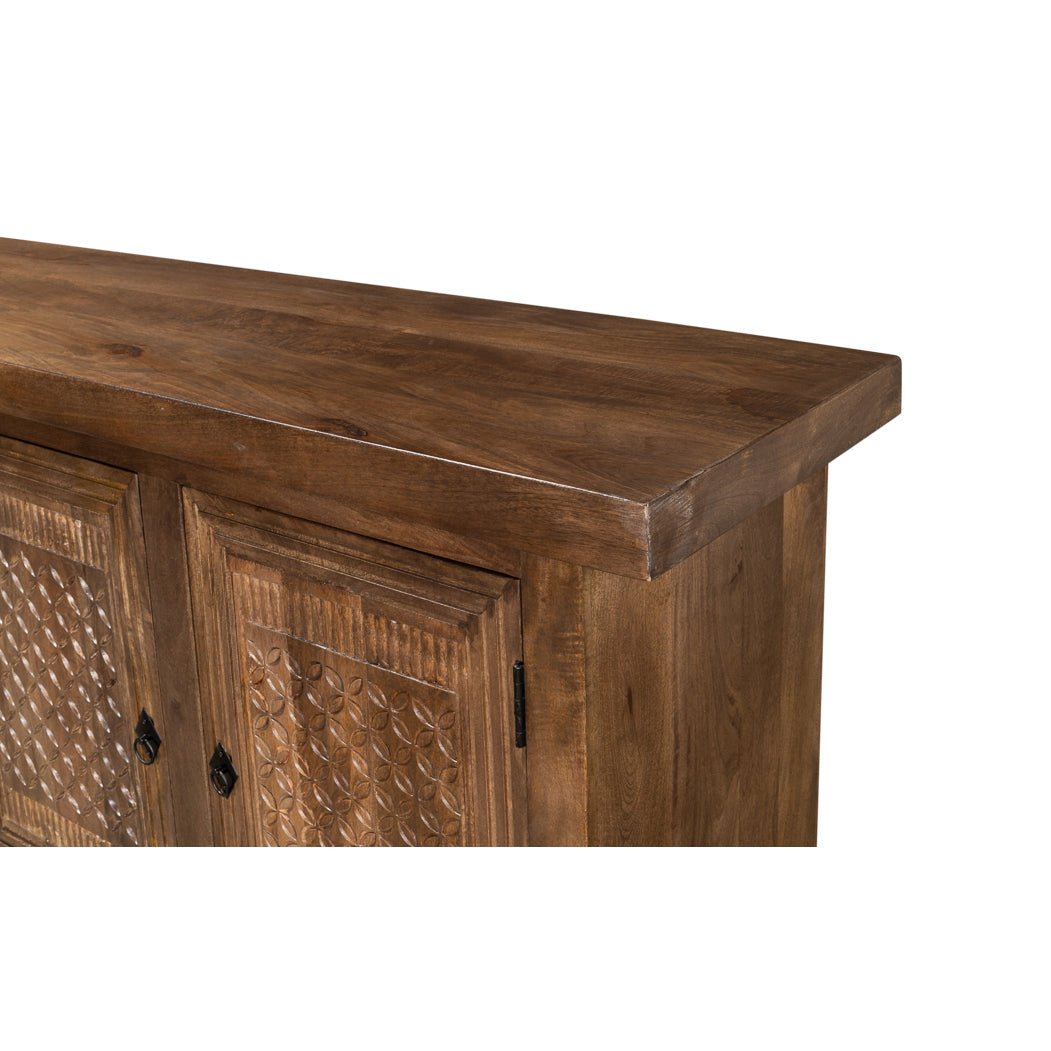 Large Rustic Sideboard Buffet - English Georgian America