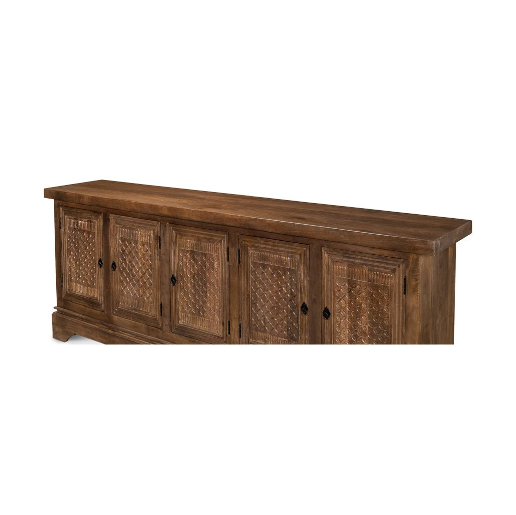 Large Rustic Sideboard Buffet - English Georgian America