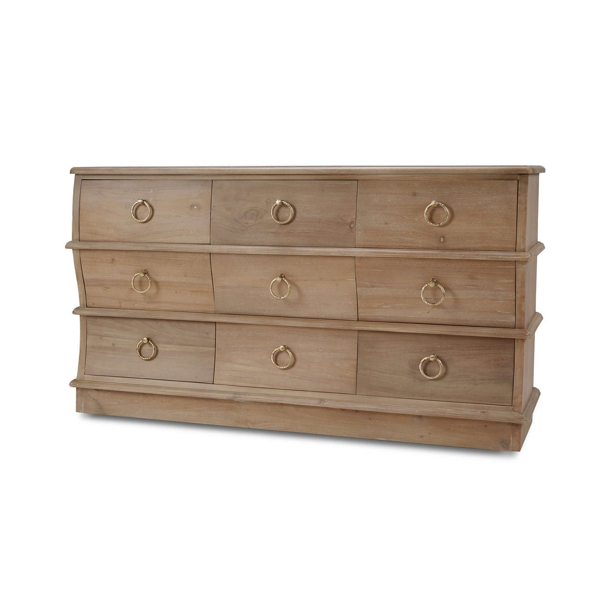 Large Serpentine Dresser - English Georgian America