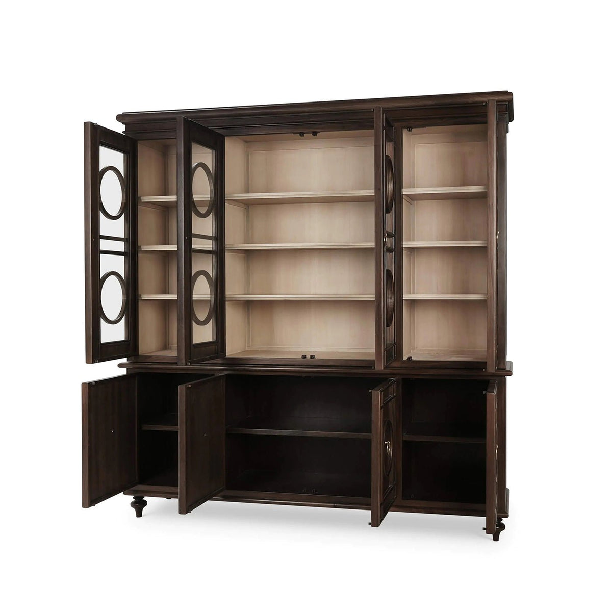 Large Southern Style Display Cabinet - English Georgian America