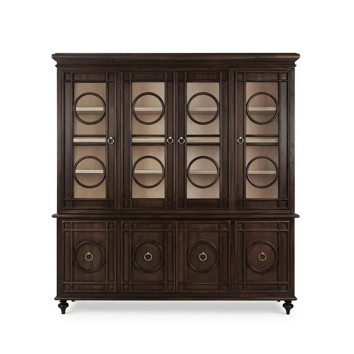 Large Southern Style Display Cabinet - English Georgian America