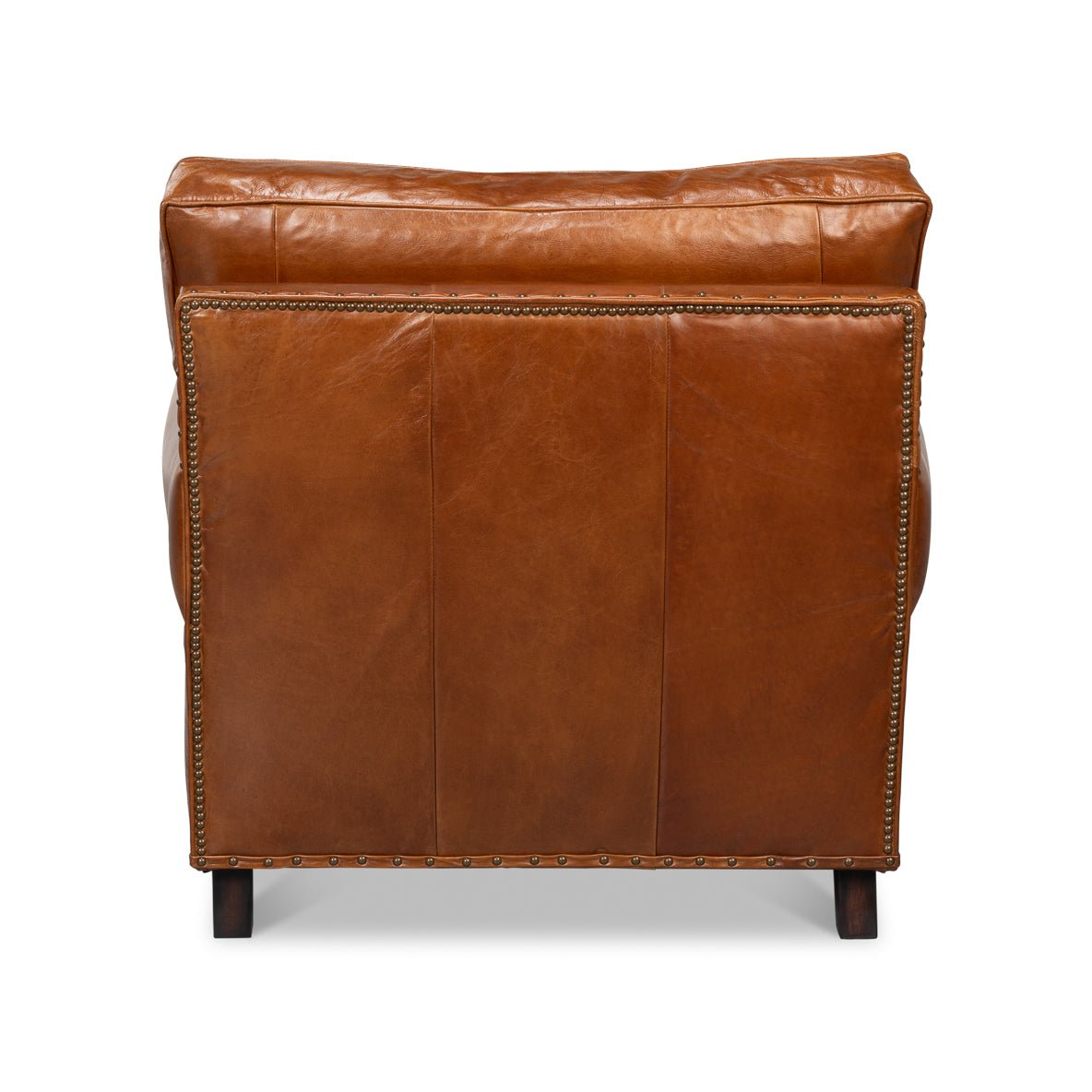 Leather Club Chair - English Georgian America