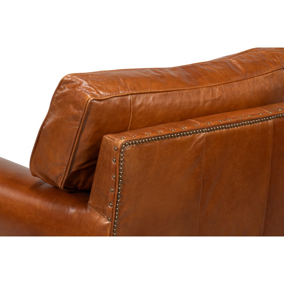 Leather Club Chair - English Georgian America
