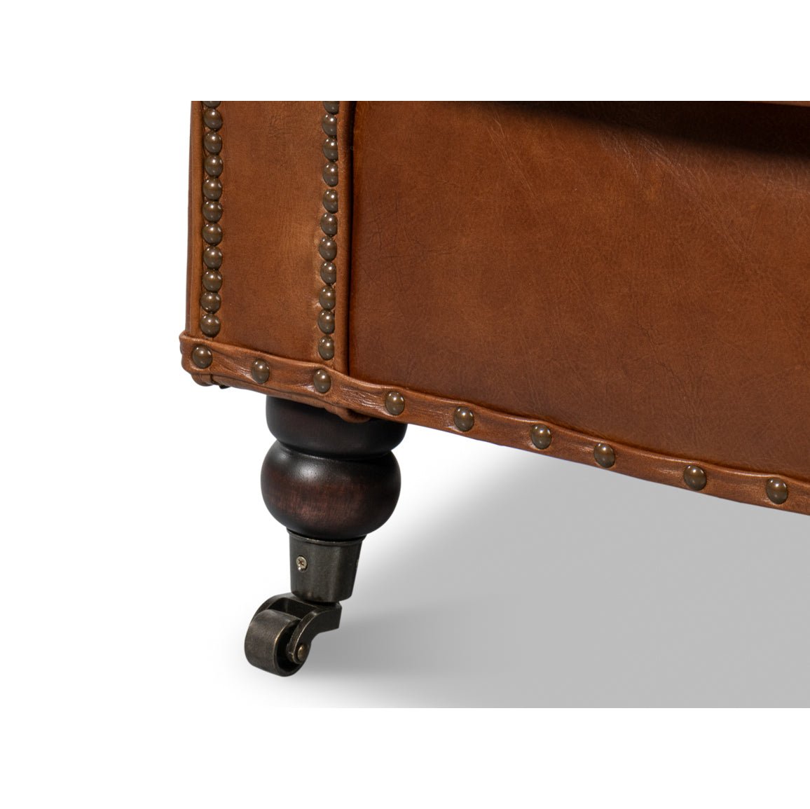 Leather Club Chair - English Georgian America