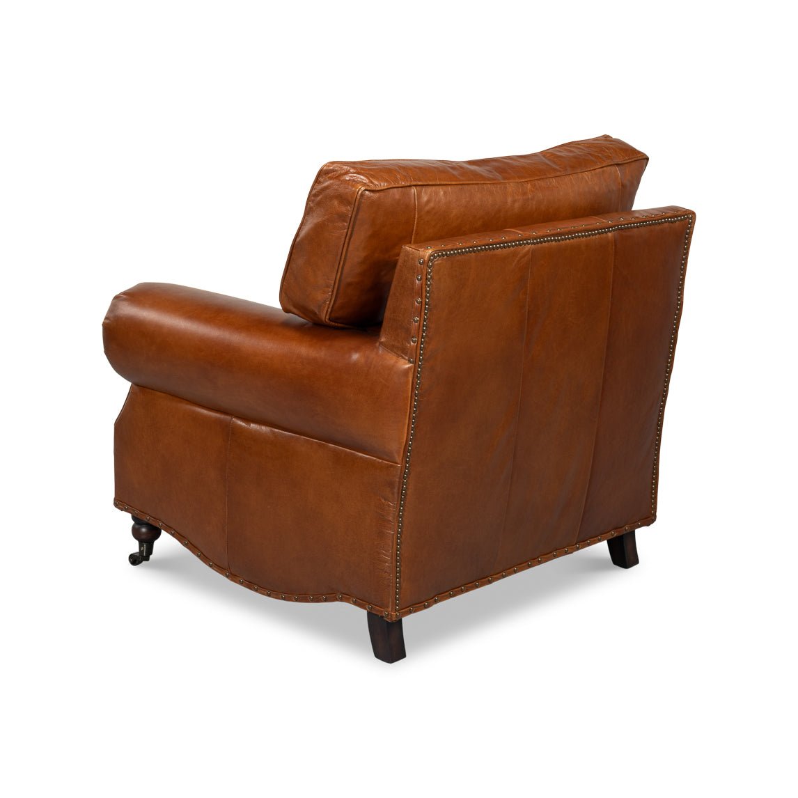 Leather Club Chair - English Georgian America