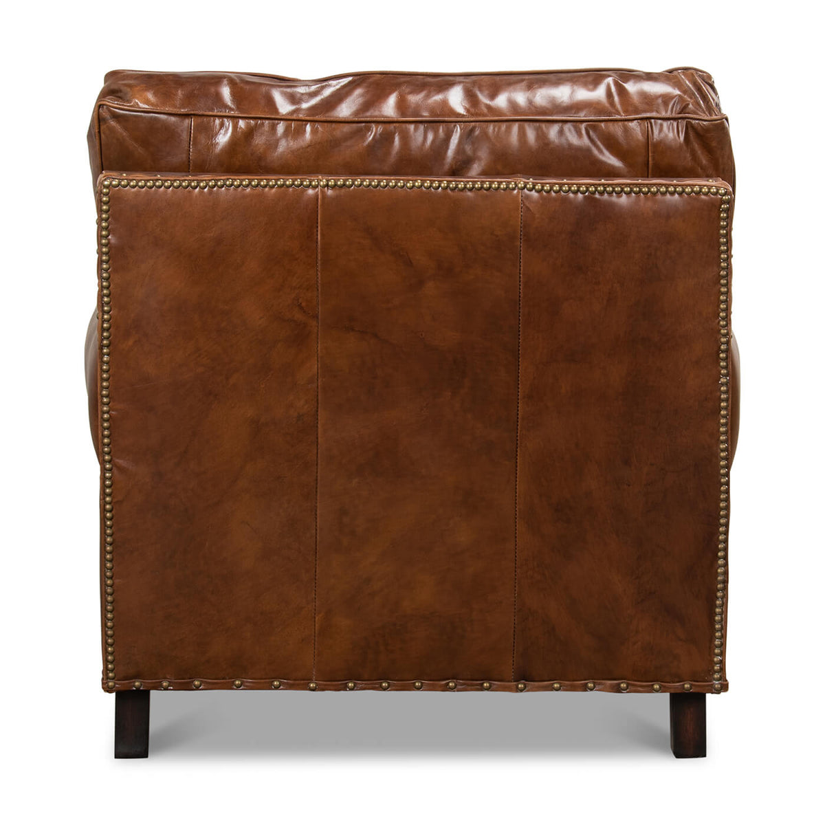 Leather Club Chair - English Georgian America