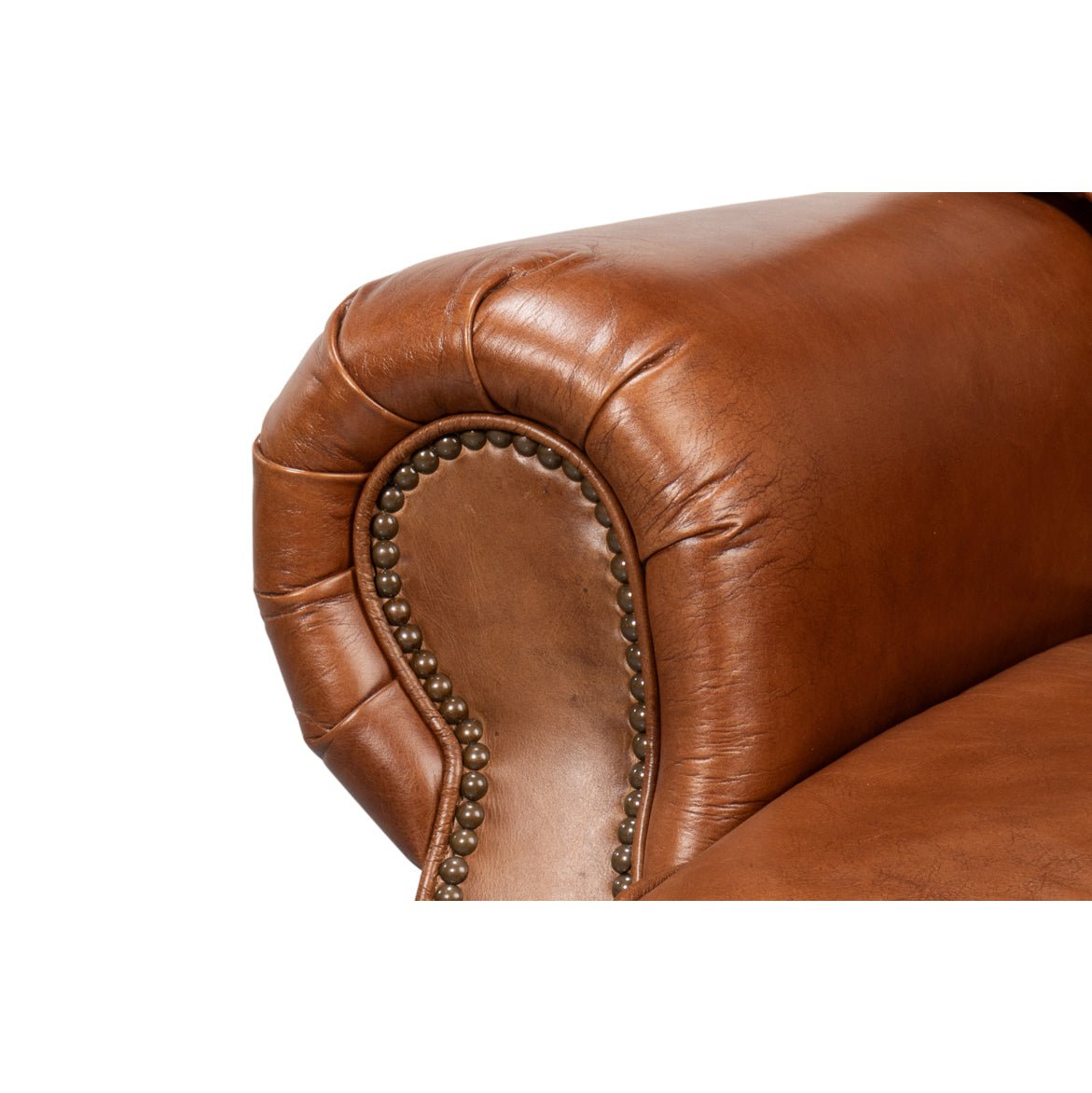 Leather Club Chair - English Georgian America