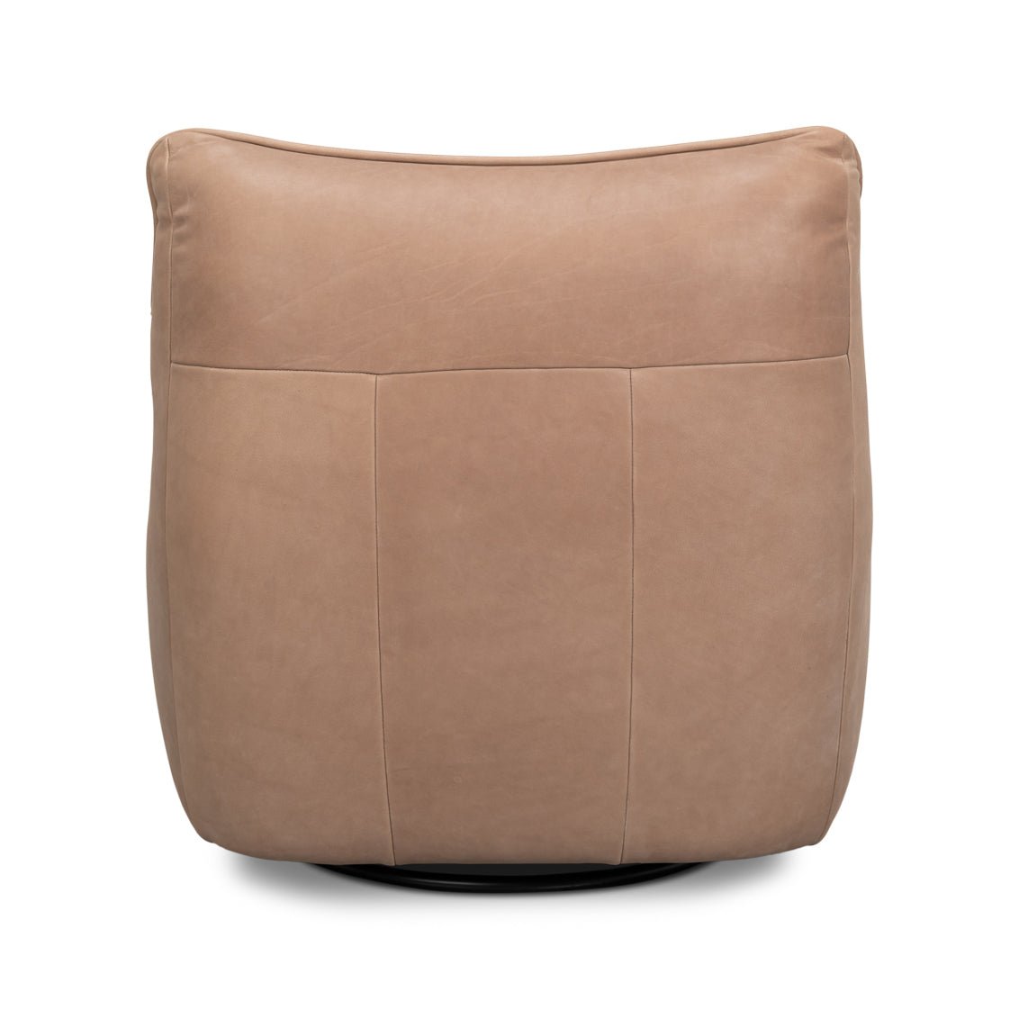 Leather Swivel Slipper Chair - English Georgian America