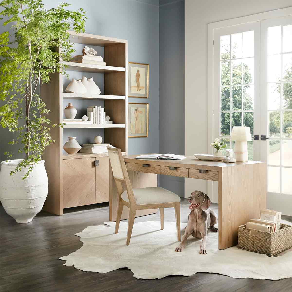 Light Ash Modern Desk - English Georgian America