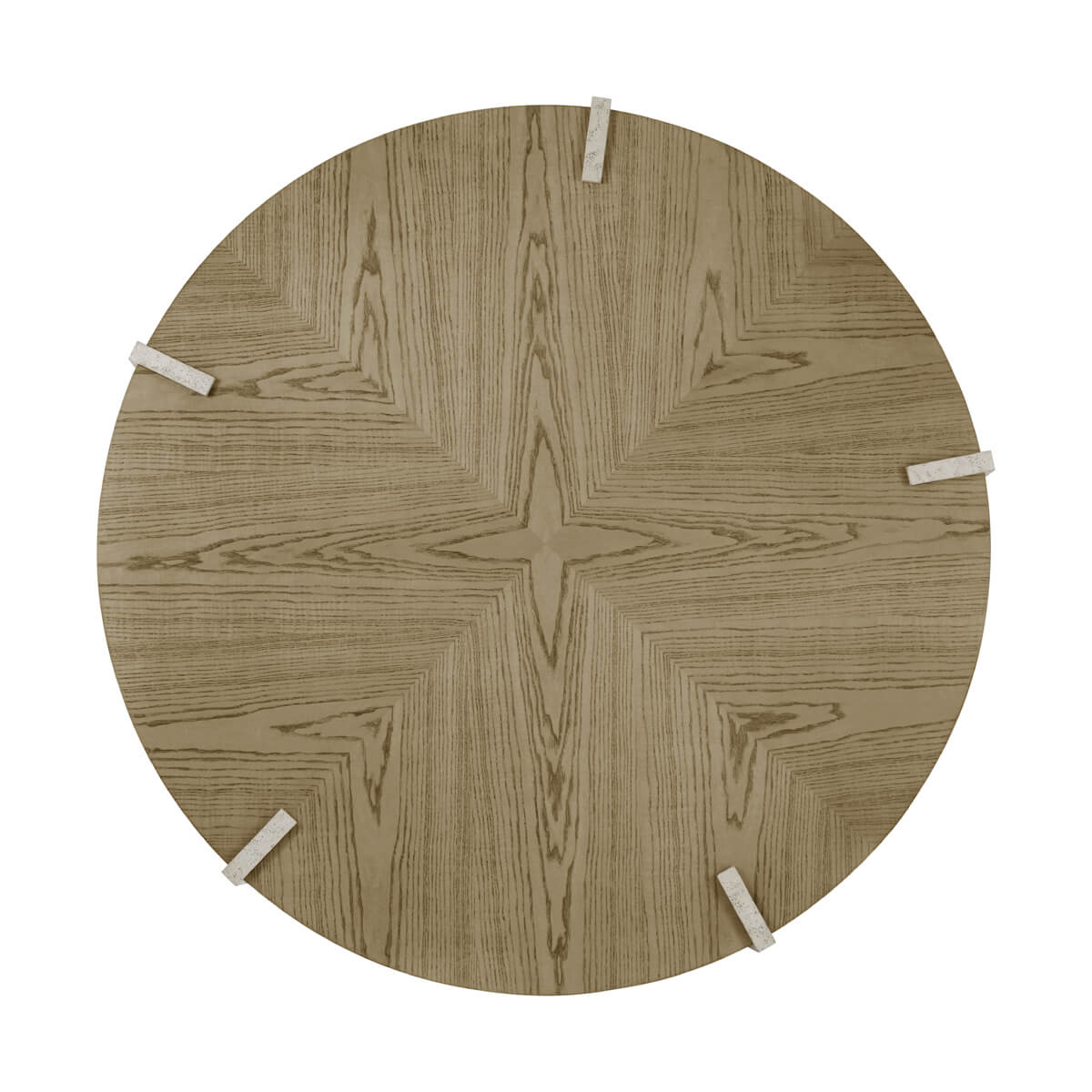 Light Ash Round Coffee Table - English Georgian America