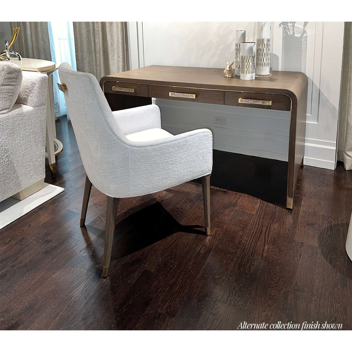 Light Hollywood Regency Desk - English Georgian America