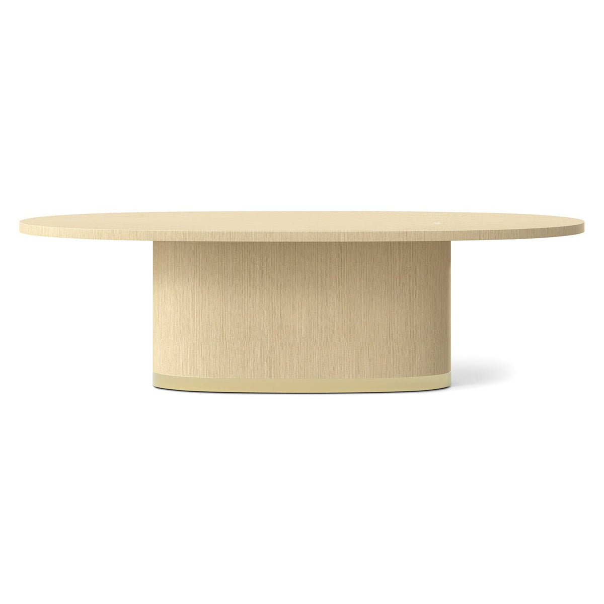 Light Hollywood Regency Oval Dining Table - English Georgian America