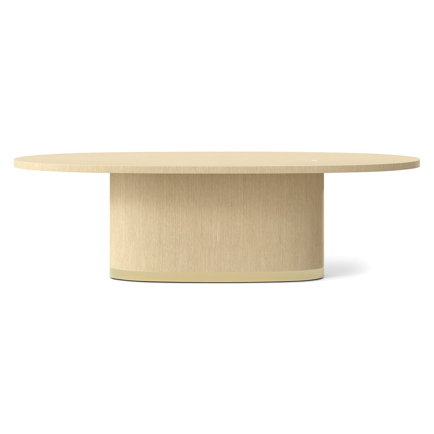 Light Hollywood Regency Oval Dining Table - English Georgian America