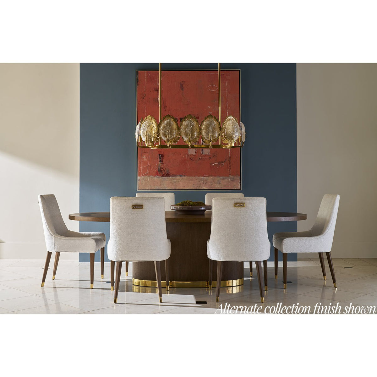 Light Hollywood Regency Upholstered Armchair - English Georgian America