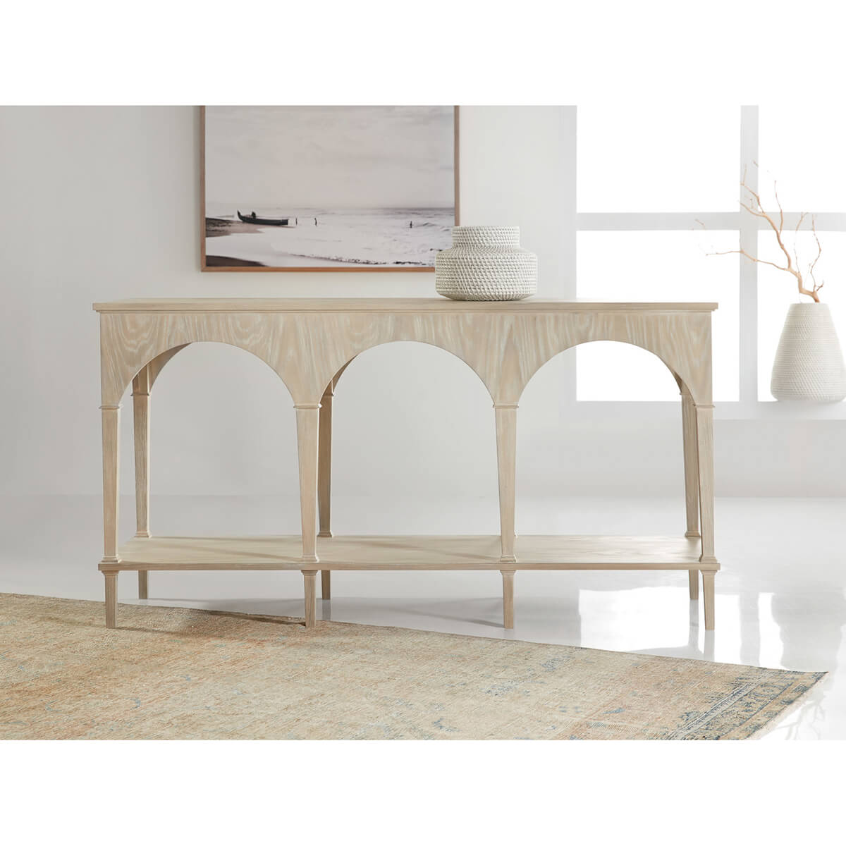 Light Modern Console Table - English Georgian America
