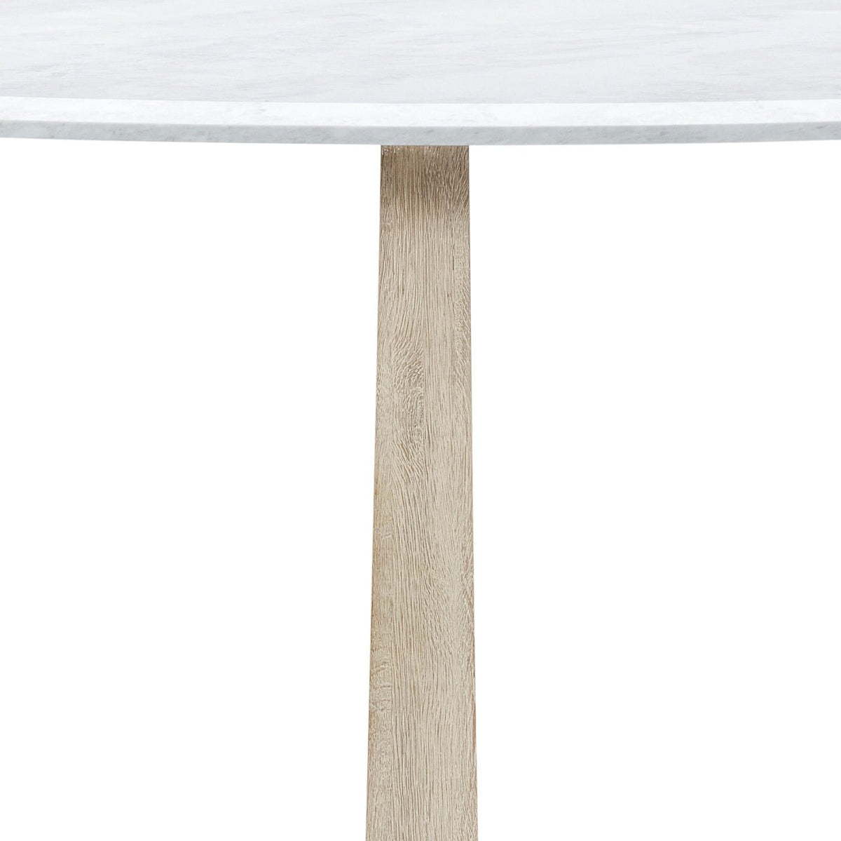 Light Oak and Quartz Round Dining Table - English Georgian America