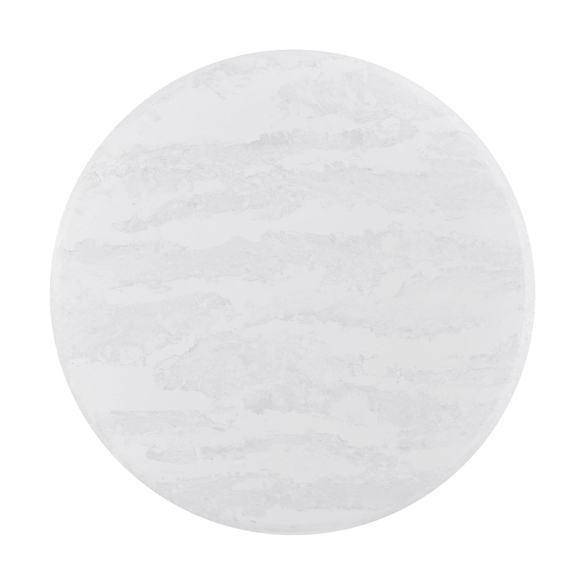 Light Oak and Quartz Round Dining Table - English Georgian America