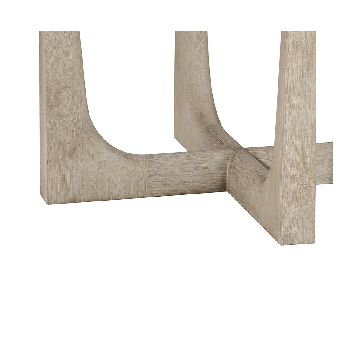 Light Oak and Quartz Round Dining Table - English Georgian America