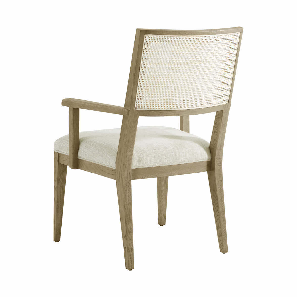 Light Oak Coastal Dining Arm Chair - English Georgian America