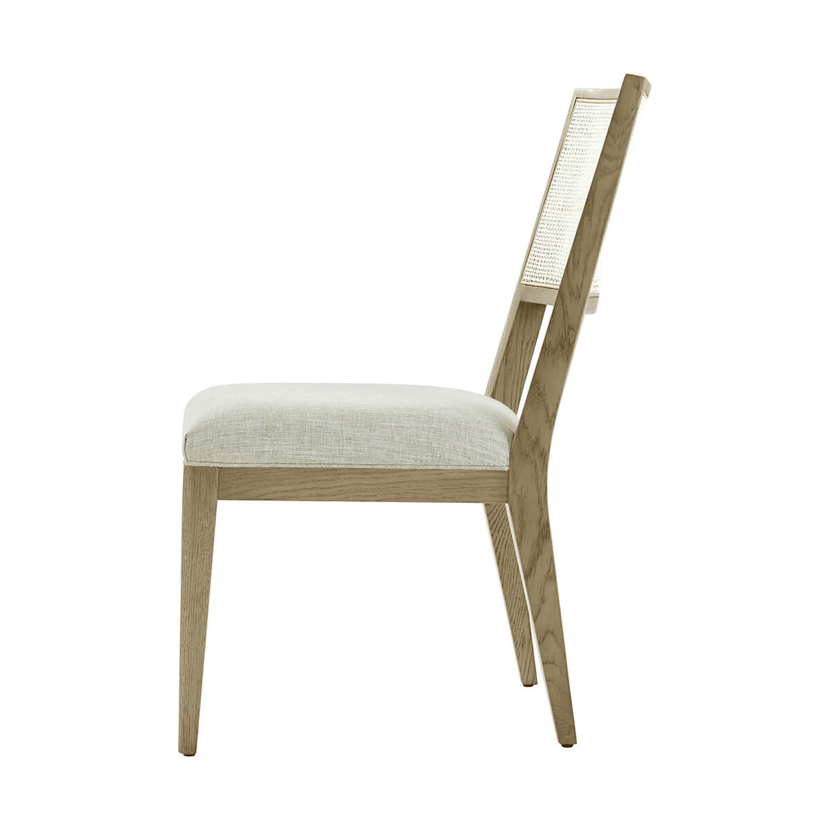 Light Oak Coastal Dining Side Chair - English Georgian America