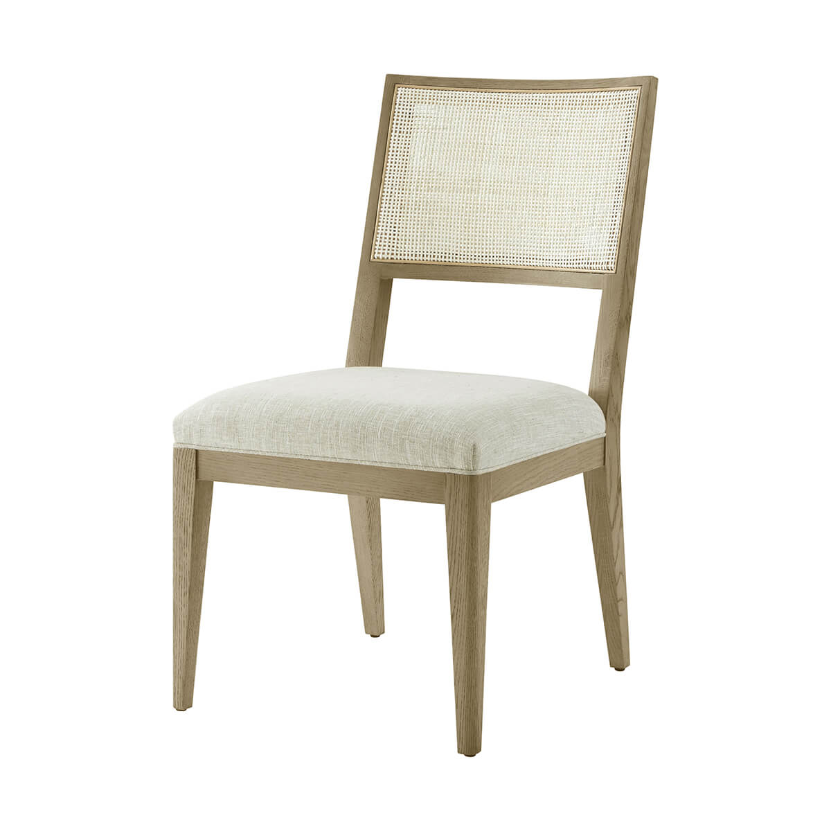 Light Oak Coastal Dining Side Chair - English Georgian America
