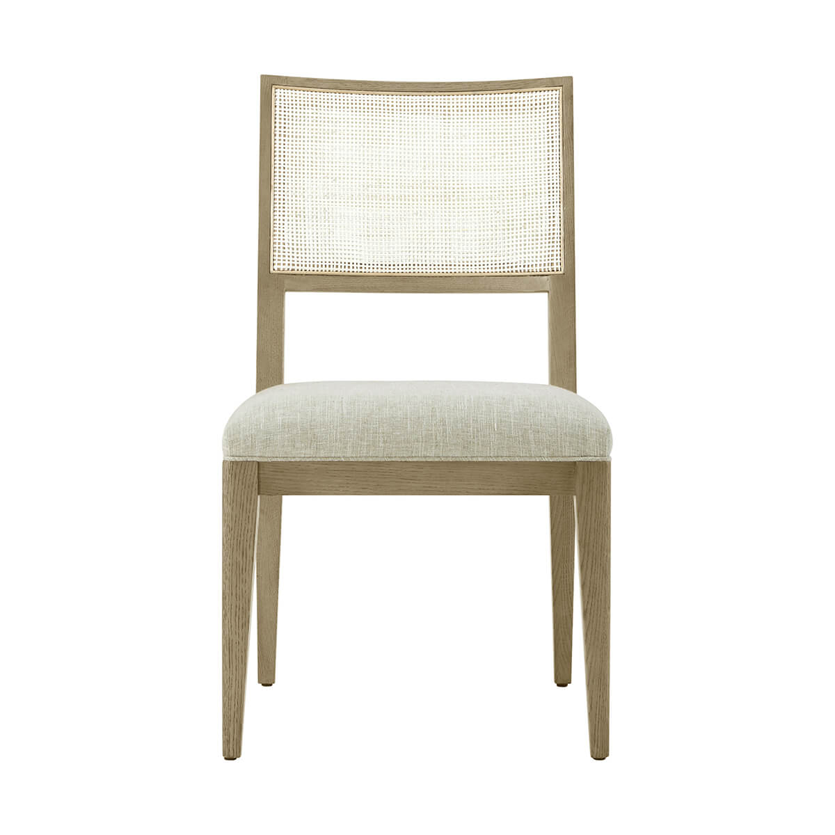 Light Oak Coastal Dining Side Chair - English Georgian America