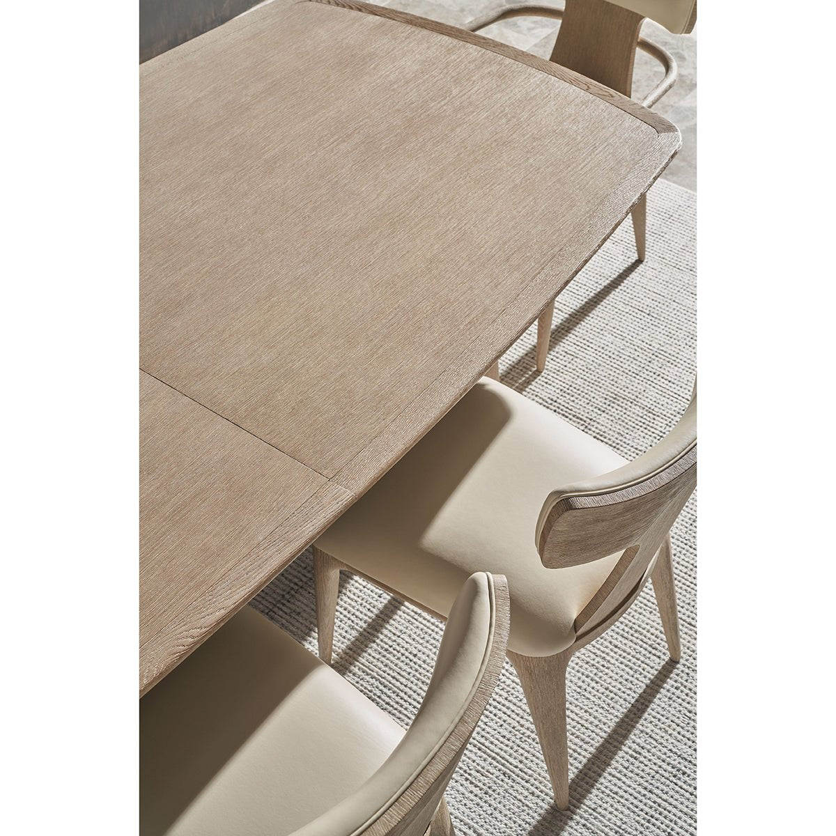 Light Oak Mid-Century Dining Table - English Georgian America