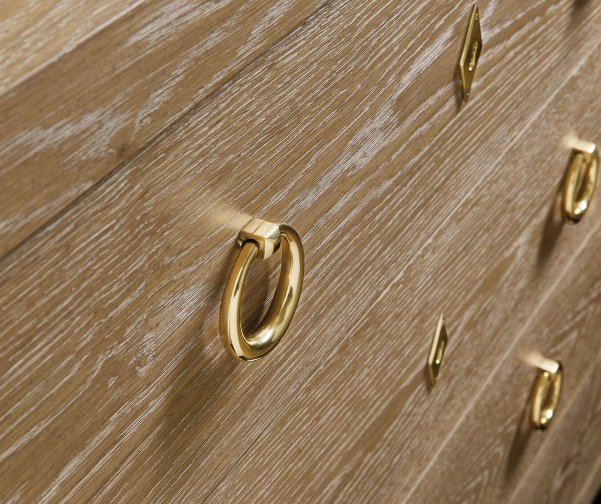 Light Oak Modern Chest of Drawers - English Georgian America