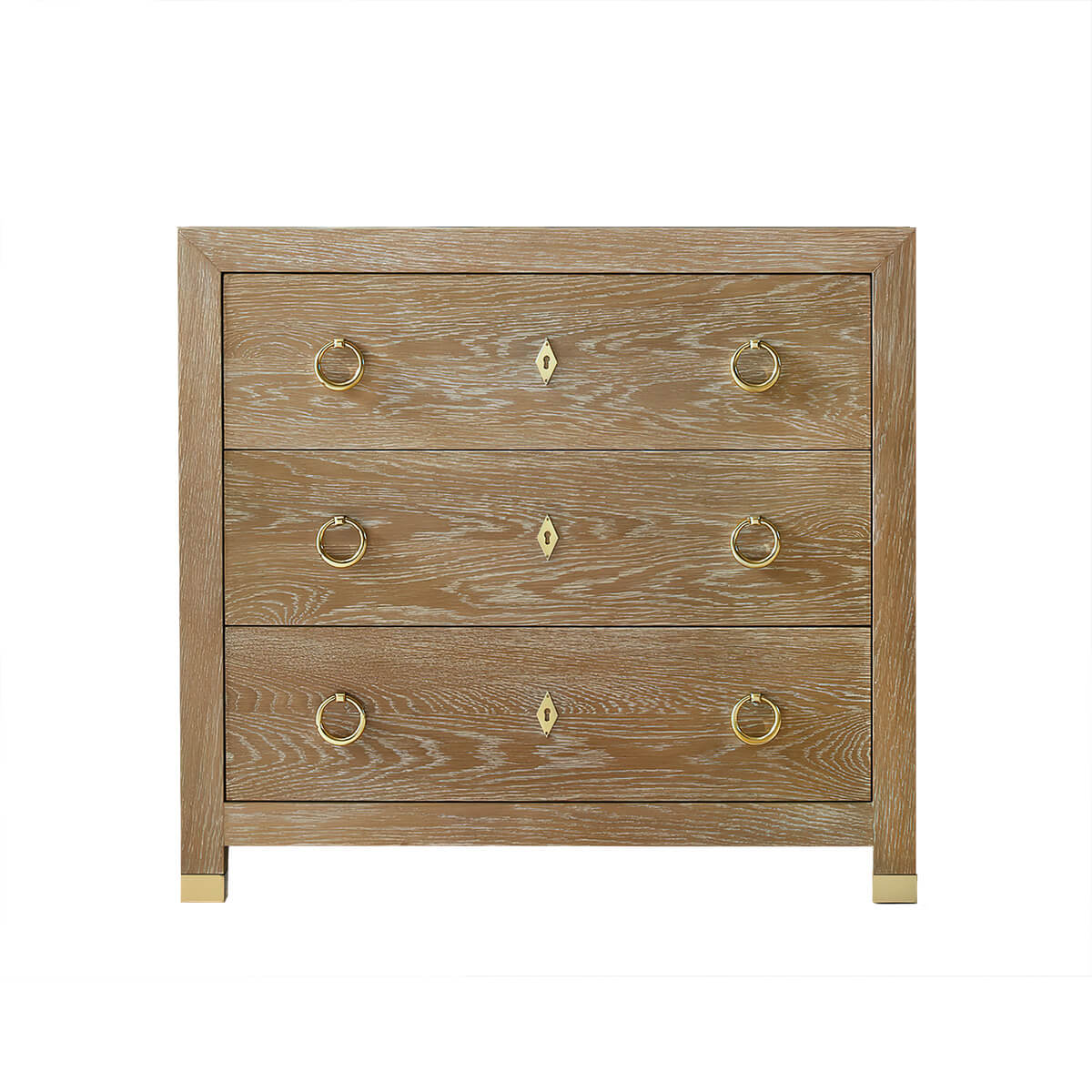 Light Oak Modern Chest of Drawers - English Georgian America