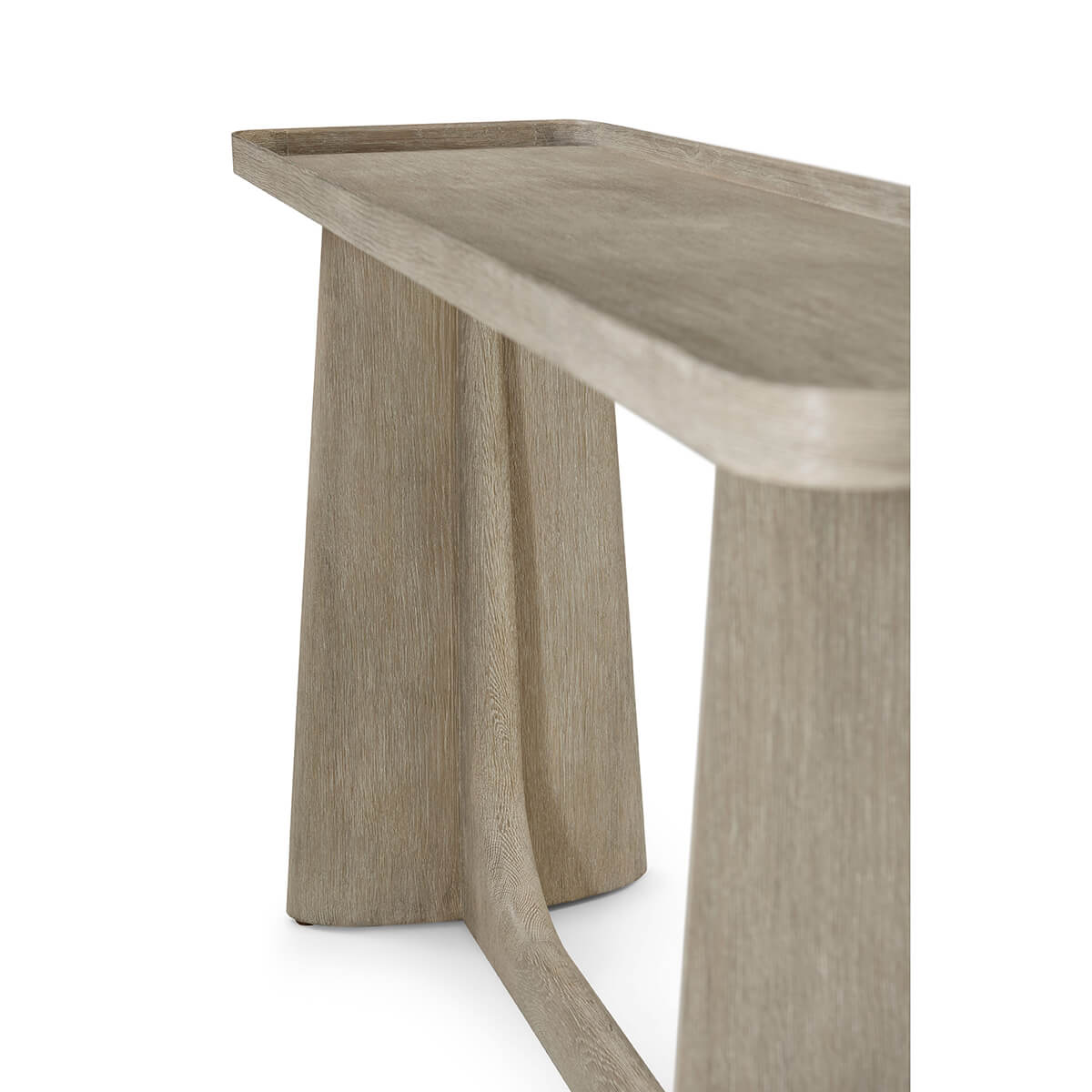 Light Oak Modern Console Table - English Georgian America