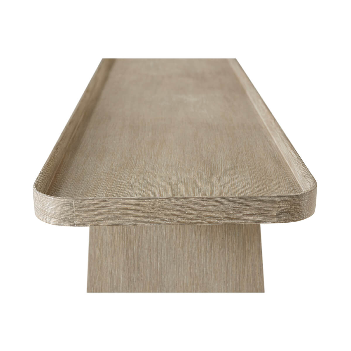 Light Oak Modern Console Table - English Georgian America