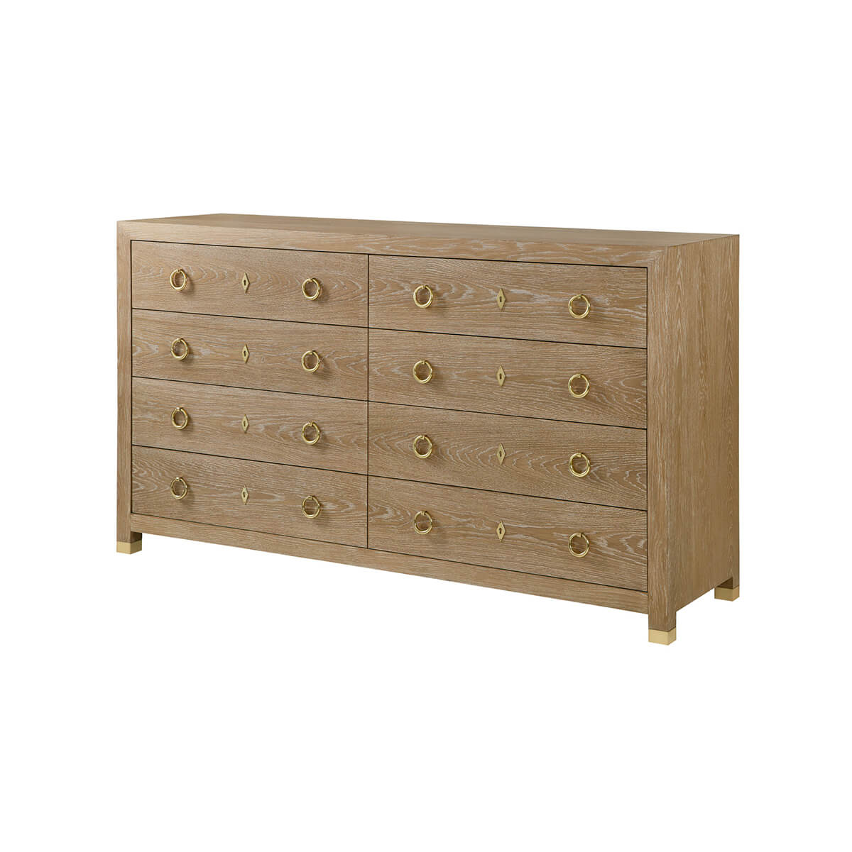 Light Oak Modern Dresser - English Georgian America