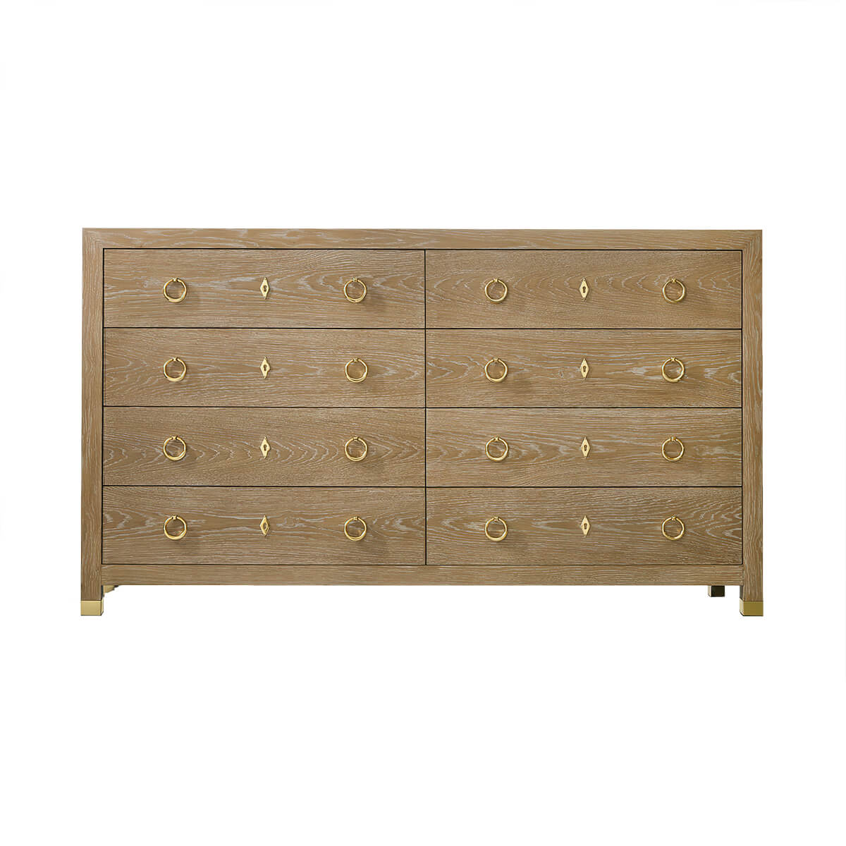 Light Oak Modern Dresser - English Georgian America