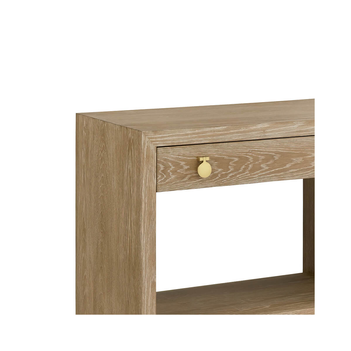 Light Oak Modern Nightstand - English Georgian America