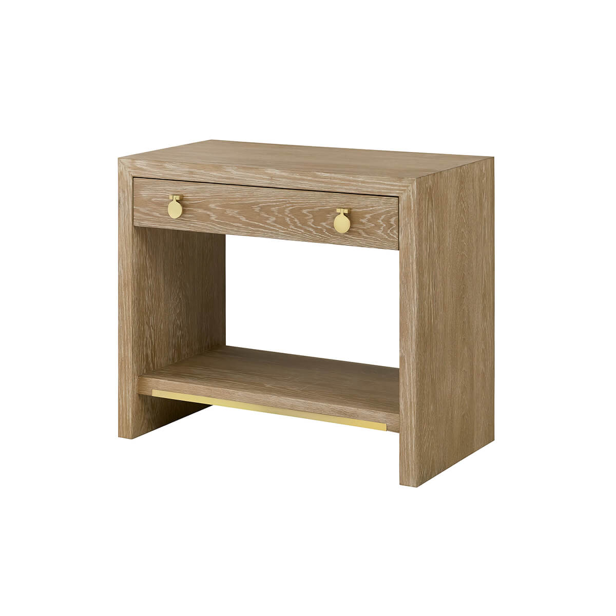 Light Oak Modern Nightstand - English Georgian America