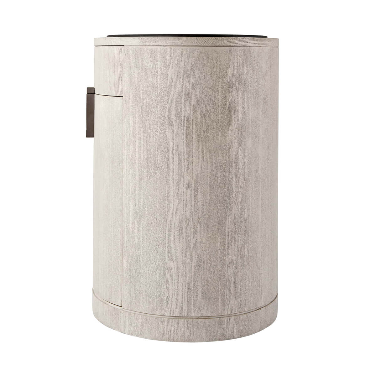 Light Oak Oval Nightstand - English Georgian America