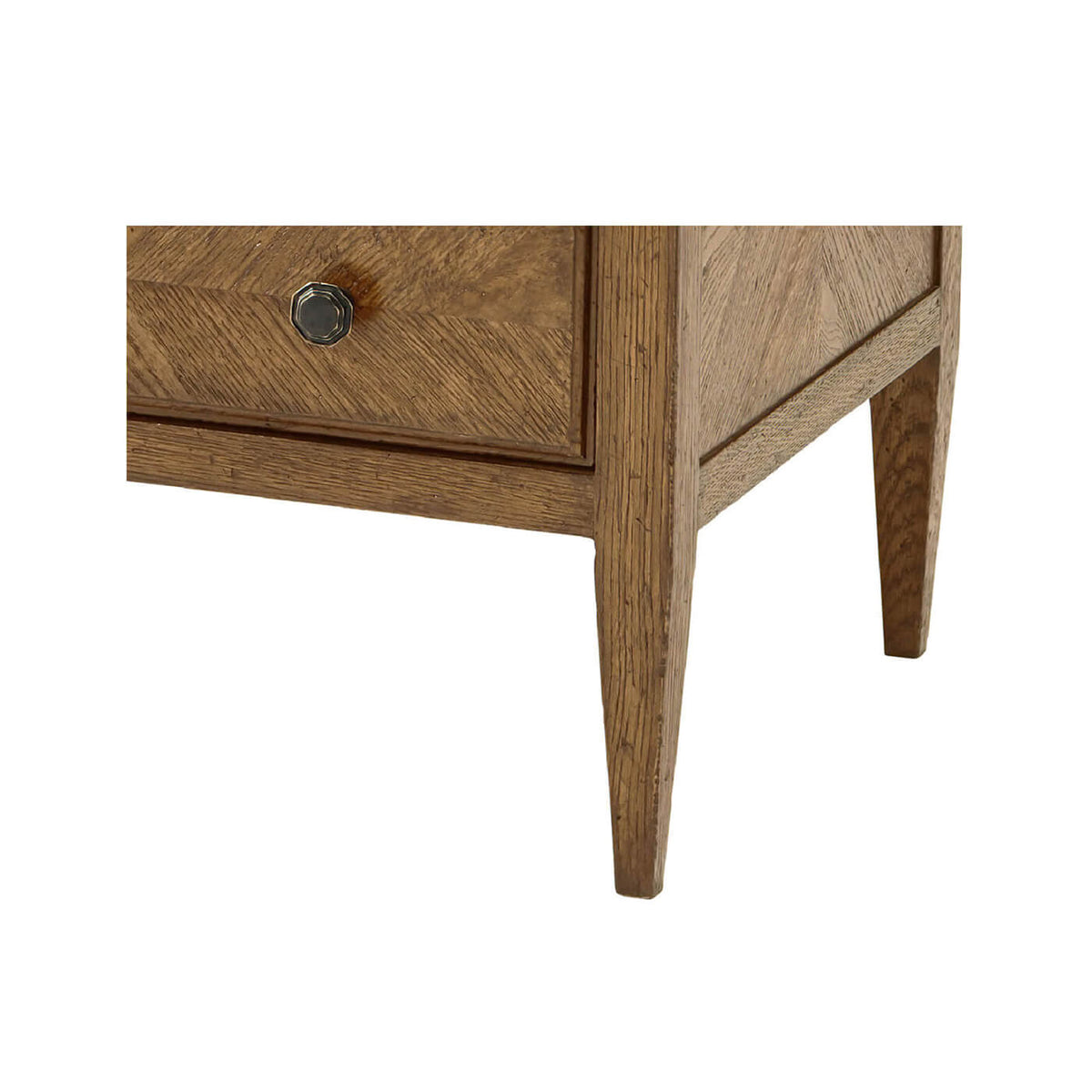 Light Oak Parquetry Dresser - English Georgian America