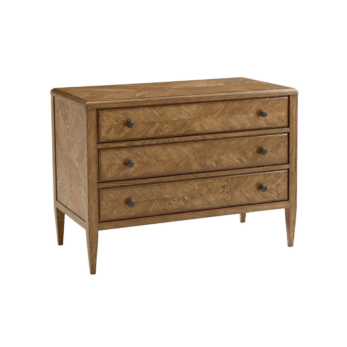 Light Oak Parquetry Dresser - English Georgian America