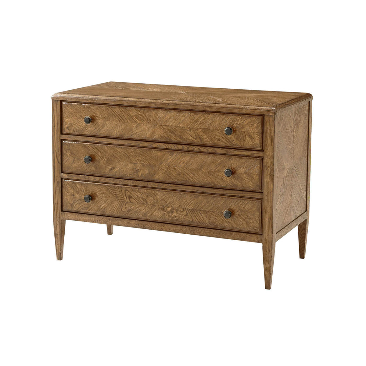 Light Oak Parquetry Dresser - English Georgian America