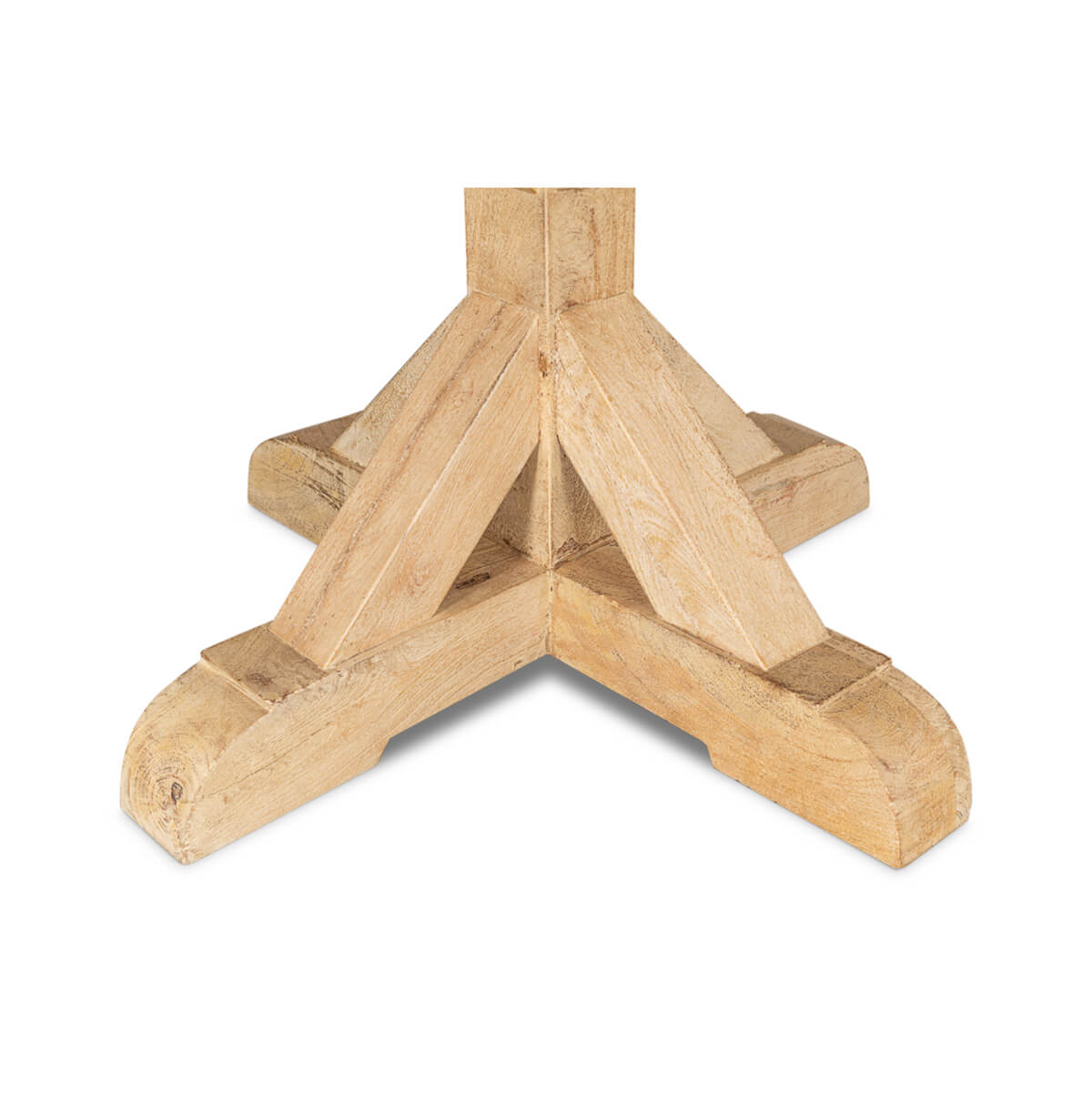 Light Wood Round Dining Table - English Georgian America